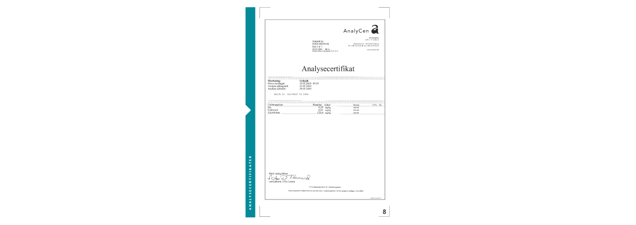 Analyse af kalktabletter