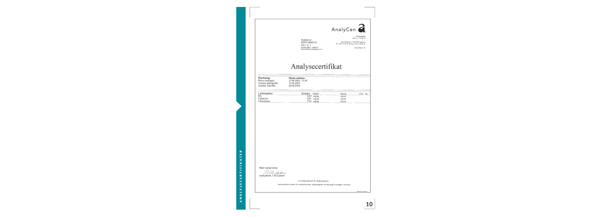 Analyse af kalktabletter